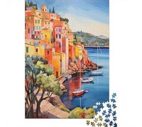 1000 Piece Jigsaw Puzzle, Mediterranean Harbor, 70x50cm/1000pcs, for Adults, Relaxing Winter Hobby, Weekend Downtime And Cosy Evenings