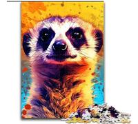 1000-Piece Jigsaw Puzzle Meerkat Color 1000Pc Adults Jigsaw Puzzle for Teenagers Family Educational Games Home Decoration Gift size 38x26cm