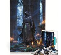 1000 Piece Jigsaw Puzzle Midnight Sentinel in The Sanctum Family Game Pattern Assembly with Fully Interlocking Randomly Shaped Pieces 38x26cm