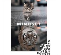1000 Piece Jigsaw Puzzle, Mindset Motivation, 38x26cm/1000pcs, for Adults, Shared Puzzle Activity, Weekend Leisure And Time Together
