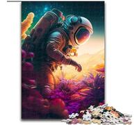 1000 Piece Jigsaw Puzzle Mission in Space cardboard Jigsaw Family Interaction & Fun Gift, Vibrant Abstract Design size 38x26cm