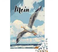 1000 Piece Jigsaw Puzzle, Moin Moewe Seagull, 38x26cm/1000pcs, for Adults, Idea, Family Activity And Cosy Winter Evenings