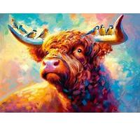 1000 piece jigsaw puzzle - Moo-sic in the Air