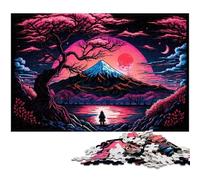 1000 Piece Jigsaw Puzzle Mount Fuji Jigsaw Puzzles Challenging Brain Teaser for Teenagers, Family Fun Interactive Game 50x75CM/19.68x29.52inch
