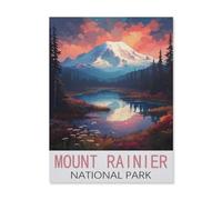 1000 Piece Jigsaw Puzzle,Mount Rainier National Park,Adults Children Paper Toy Educational Game(50x70cm)-FK84