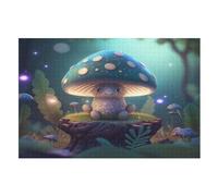 1000 Piece Jigsaw Puzzle Mushroom for Adults Wooden Puzzles Educational Game Challenge Toy (75×50cm)