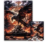 1000 Piece Jigsaw Puzzle Mystic Raven Prophecy Wooden Puzzles Ideal for Lover Perfect Christmas New Year Valentine's Gift 1000 PCS(75x50cm)
