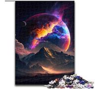 1000 Piece Jigsaw Puzzle Mystical Mountain Peak Jigsaw Puzzles Family Game Night Challenging And Rewarding Visual Experience (Size 50x75cm)