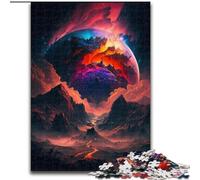 1000 Piece Jigsaw Puzzle Mystical Mountain Peak Made of Wood, for Parents, Lovers, Friends - Age 14+ 50x75cm An for Christmas Or Birthdays