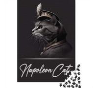 1000 Piece Jigsaw Puzzle, Napoleon Cat Portrait, 38x26cm/1000pcs