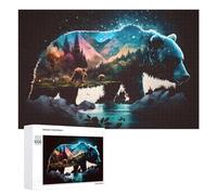 1000 Piece Jigsaw Puzzle, Nature's Majesty A Bear's Journey Through Co