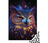 1000 Piece Jigsaw Puzzle Nebula Owl Jigsaws Puzzles Paper Puzzle Assembly Toy Family Interactive Game 1000pcs (38x26cm)