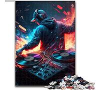 1000 Piece Jigsaw Puzzle Neon Dj Made of Wood, for Parents, Lovers, Friends - Age 14+ 50x75cm An for Christmas Or Birthdays