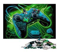 1000 Piece Jigsaw Puzzle Neon Green Game Jigsaw Puzzles Challenging Brain Teaser for Teenagers, Family Fun Interactive Game 50x75CM/19.68x29.52inch