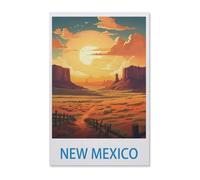 1000 Piece Jigsaw Puzzle,New Mexico Vintage Travel Poster,Adults Children paper Toy Educational Game(38x26cm)-G8