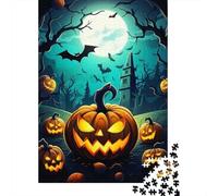 1000 Piece Jigsaw Puzzle, Nightmare Spooky Pumpkins, 38x26cm/1000pcs, for Adults, Idea, Family Activity And Cosy Winter Evenings