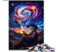 1000-Piece Jigsaw Puzzle Old Man of The Universe Jigsaw Puzzle Made of Wood Perfect for Home & Office Decor, Parties, Birthdays size 50X75CM