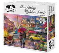1000 Piece Jigsaw Puzzle One Rainy Night in Paris - Hours of fun for all the family, improve hand-eye coordination, memory and logical thinking