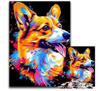1000-Piece Jigsaw Puzzle Pembroke Welsh Corgi Dog Jigsaw Puzzles Fun at Home Activities, Birthday Present, Travel Gifts 26X38CM/10.23x14.96inch