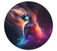 1000-Piece Jigsaw Puzzle Penguin Nebula Puzzles for Adults Challenging Brain Teaser for Teenagers, Family Game Night Fun 67.5x67.5cm