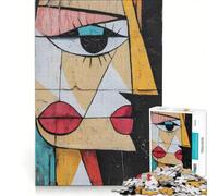 1000 Piece Jigsaw Puzzle Picassos Cubist Lady Face, Brain Teaser Game, Decompressing Intellectual, Birthday Present, Gifts, 50x75cm