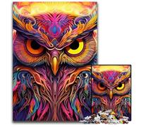 1000 Piece Jigsaw Puzzle Pink Owl Jigsaw Puzzles Challenging Brain Teaser for Teenagers, Family Fun Interactive Game 50x75CM/19.68x29.52inch