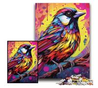 1000 Piece Jigsaw Puzzle Pink Sparrow Difficult Puzzles for Adults 26x38 cm Perfect for Christmas, Halloween, Easter, New Year