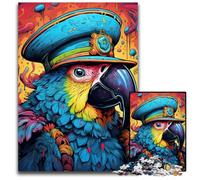 1000 Piece Jigsaw Puzzle Pirate Parrot cardboard Jigsaw Puzzles Relax & Challenge, Colorful Home Decor Art, for Friends 26X38CM/10.23x14.96inch