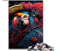 1000-Piece Jigsaw Puzzle Pirate Parrot Puzzles for Adults size50x75cm Brain Teaser Game for Teenagers, Perfect