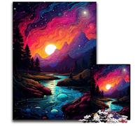 1000 Piece Jigsaw Puzzle Planet Color Landscape Impossible Jigsaw Puzzles for Adults Relaxing Entertainment Home Decor 1000 PCS(38x26cm)