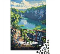 1000 Piece Jigsaw Puzzle, Plitvice Lakes National Park Croatia, 52x38cm/1000pcs, for Adults, Shared Puzzle Activity, Relaxing Evenings And Time Together