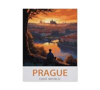 1000 Piece Jigsaw Puzzle，Prague Czech Republic，Adults Children paper Toy Educational Game（50x70cm）-EC5