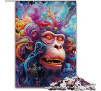 1000 Piece Jigsaw Puzzle Psychedelic Monkey Puzzle Perfect for Teenagers, Family Bonding, Brain Teaser & DIY Home Decor Gift (size : 50x75cm)
