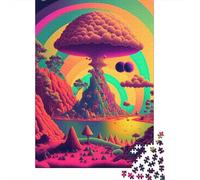 1000 Piece Jigsaw Puzzle Psychedelic_nature Jigsaws Puzzles Paper Puzzle Assembly Toy Family Interactive Game 1000pcs (38x26cm)