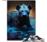 1000-Piece Jigsaw Puzzle Psychedelic The Hyena Jigsaw Creative Family Game & Home Decor, for Teenagers (size : 50x75cm)
