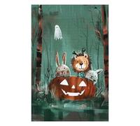 1000 Piece Jigsaw Puzzle, Pumpkin Parade - Whimsical Halloween Critters