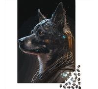 1000 Piece Jigsaw Puzzle Punk Human Dogs Jigsaws Puzzles Wooden Puzzle Assembly Toy Family Interactive Game 1000pcs (75x50cm)
