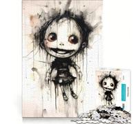 1000 Piece Jigsaw Puzzle Puppet in Purgatory Family Game Pattern Assembly with Fully Interlocking Randomly Shaped Pieces 38x26cm