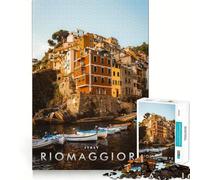 1000 Piece Jigsaw Puzzle Riomaggiore La Spezia Exact Cut Play Smart Brain Toy Relax Time Game Christmas Art Display (38x52cm)