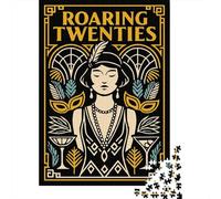 1000 Piece Jigsaw Puzzle, Roaring Twenties Art Deco, 38x26cm/1000pcs, for Adults, Shared Puzzle Activity, Relaxing Evenings And Time Together