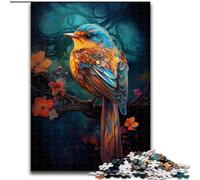 1000-Piece Jigsaw Puzzle Robin Colour Jigsaw Puzzle Made of Wood,Interactive Family Game, DIY Home Decor Brain Challenge Gift 1000pcs(50x75cm)