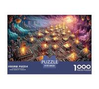 1000 Piece Jigsaw Puzzle + Roll-Up Felt Mat Storage Bundle - The Complete Portable Puzzle Solution for Families, Kids & Adults. Keep Your Masterpiece Safe And Organized.