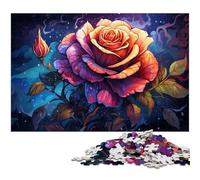 1000 Piece Jigsaw Puzzle Rose Puzzles for Adults & Kids Paper Jigsaw Great Gift for Adults 1000 PCS(38x26cm)