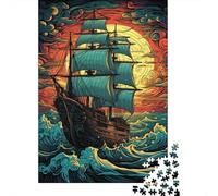 1000 Piece Jigsaw Puzzle, Sailing Into Sunset, 52x38cm/1000pcs, for Adults, Thoughtful Gift Idea, Winter Home Activity And Time at Home