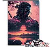 1000 Piece Jigsaw Puzzle Sakura Warrior Challenging Puzzles Family Interaction & Brain Challenge, Family Activity Challenge Size 50X75CM