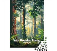 1000 Piece Jigsaw Puzzle, Sam Houston Forest National Park, 52x38cm/1000pcs