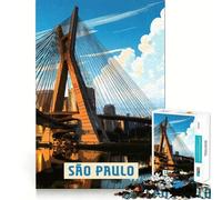 1000 Piece Jigsaw Puzzle Sao Paulo Sharp Cut Art Logic Thinking Play Chill Time Play Birthday Fun Gift(38x26cm)