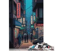 1000 Piece Jigsaw Puzzle Seoul Pixel Art Wooden Puzzles for Adults Brain Teaser Game 1000pcs (75x50cm)