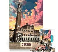 1000 Piece Jigsaw Puzzle Siena Sharp Cut Art Logic Thinking Play Chill Time Play Birthday Fun Gift(38x26cm)