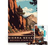 1000 Piece Jigsaw Puzzle Sierra Nevada Flawless Fit Art Brain Boosting Play Rest Time Play Christmas Wall Art (38x52cm)